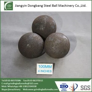 100mm Forged Steel Ball for Iron Ore Mine