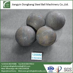 125mm Forged Steel Balls for Iron Ore Mine