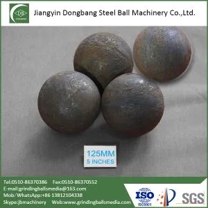 125mm Grinder Balls for Silver Ore Mine Mineral Processing
