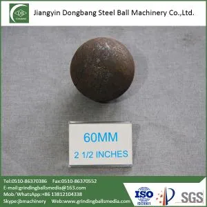 60mm Grinder Balls for Silver Ore Mine Mineral Processing